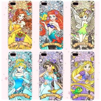 適用創意奇妙仙子灰姑娘美人魚iphoneX 7 8plus 6s手機殼全包軟套
