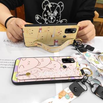 適用Ulefone歐樂風Note10手機殼掛繩繪畫花全包防摔創意高檔