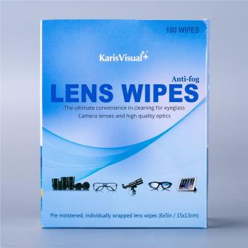 karisvisual一次性防霧眼鏡清潔紙去油脂手機電腦相機擦鏡紙