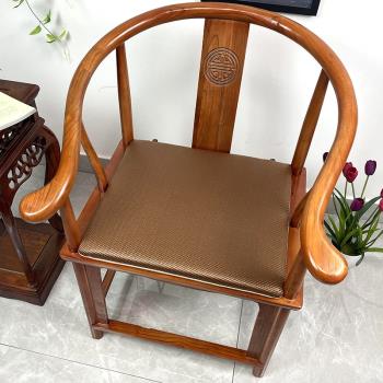 夏季紅木沙發坐墊中式餐椅實木家具圈椅太師椅官帽椅墊子椅墊茶椅
