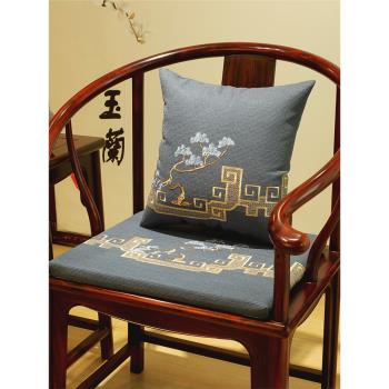 中式實木凳子茶椅墊圈沙發