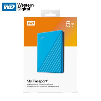 【現貨免運】 威騰 WD My Passport 天空藍 5TB 外接式硬碟 可攜式 行動硬碟