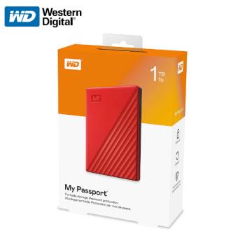 【現貨免運】 威騰 WD My Passport 紅色 1TB 外接式硬碟 可攜式 行動硬碟