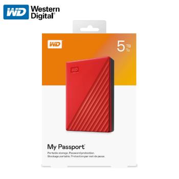 【現貨免運】 威騰 WD My Passport 紅色 5TB 外接式硬碟 可攜式 行動硬碟