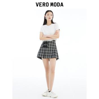 Vero Moda復古格紋國潮半身裙