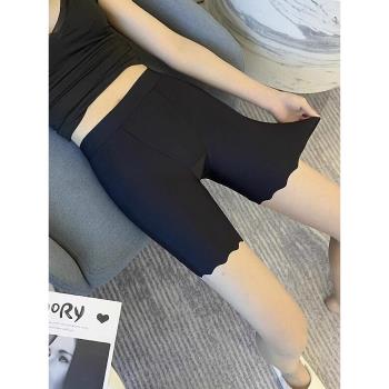 夏季大碼收腹冰絲無痕薄款安全褲