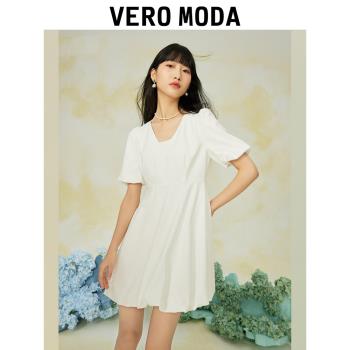 Vero Moda復古時尚泡泡袖連衣裙