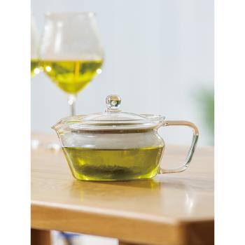 HARIO進口日式茶壺過濾網內置玻璃茶具功夫花茶泡茶壺水果茶壺CHZ