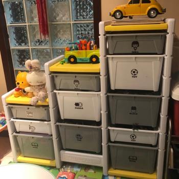 兒童玩具收納架玩具架子寶寶收納柜大容量家用幼兒整理箱置物多層