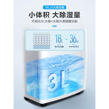 【政府補貼】美的家用除濕機抽濕客廳臥室地下室回南天梅雨季18L