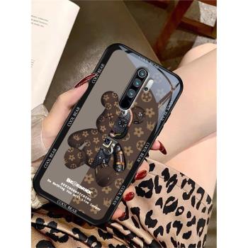 適用Redmi紅米note8pro手機殼的手機套新款防摔軟殼矽膠男女款玻璃網紅高級感可愛超薄全包個性卡通專用情侶