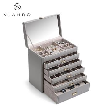 VLANDO唯蘭朵首飾盒耳環手表珠寶飾品收納盒高級感