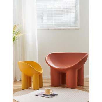 北歐大象象腿椅子簡約ins網紅休閑椅設計師現代創意單懶人沙發椅