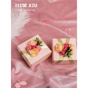MISSXIU婚品[微微一笑]高級感結婚喜糖盒伴手禮品盒回禮小號成品