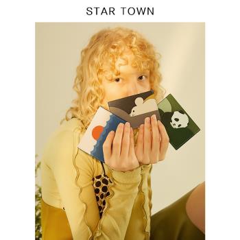 STARTOWN原創設計動物短款卡包