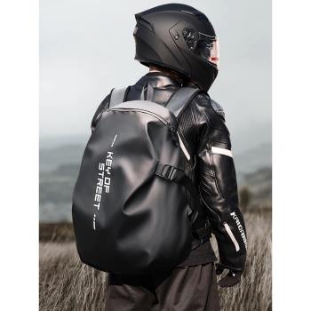 摩托車防水裝備女雙肩頭盔包
