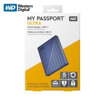 【現貨免運】 威騰 WD My Passport Ultra 星曜藍 5TB 2.5吋 Type-C 行動硬碟