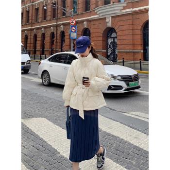 流行收腰氣質禦寒羽絨棉服外套