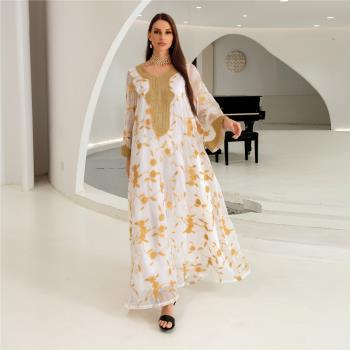 印尼阿拉伯中東土耳其網紗連衣裙