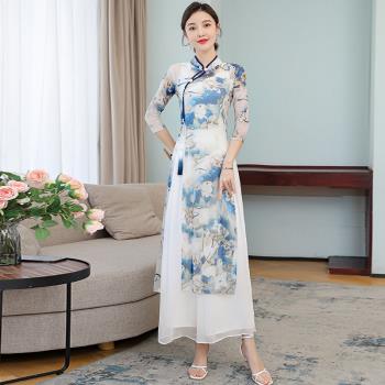 旗袍多情種表演服裝中國風古典舞