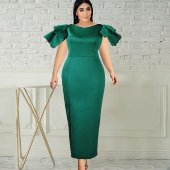 Bodycon Party Dresses For Women sexy Green Mini Long Dress