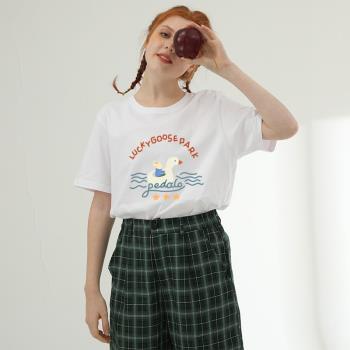 2023年夏季韓版卡通少女短袖t恤
