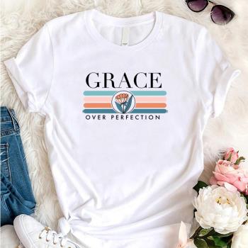 Grace Christian Clothes for Women Christian T Shirts Retro