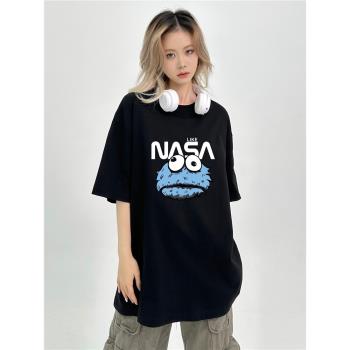 NASA純棉復古新款上衣短袖t恤