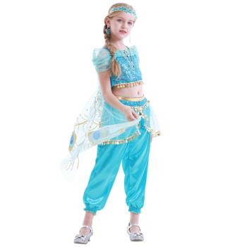 迪士尼茉莉走秀童話印度公主裙