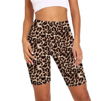 Summer Leopard Serpentine Print Hot Shorts for Women Fashion