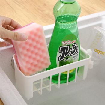日本進口水槽置物架廚房瀝水架奶瓶瀝水架子家用浴室海綿擦收納架