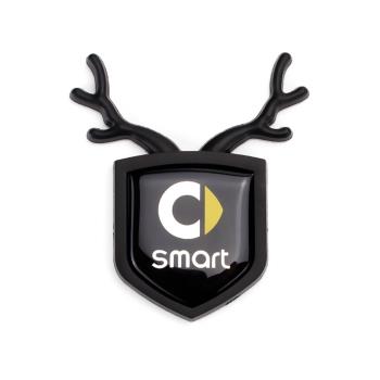奔馳smart外飾巴博斯小精靈標斯瑪特側標志C柱車標改裝車身個性貼