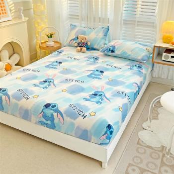 史迪仔純棉兒童床笠單件男孩卡通防滑全包1.5米床罩全棉1.2米床套