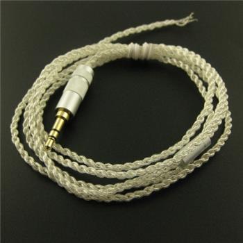 高純度耳機線材hifi升級線diy單晶無氧銅鍍銀線芯手工編織發燒