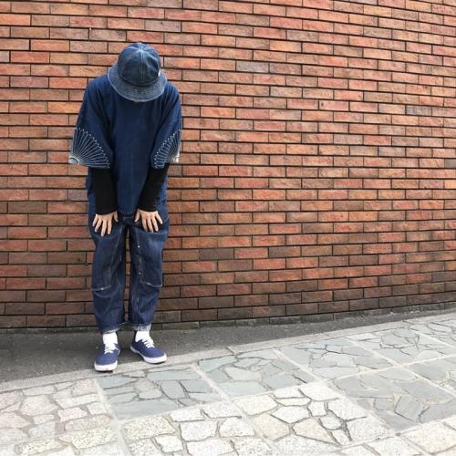 20SS KAPITAL 平田和宏天竺棉刺繡花紋男女同款五分袖T恤短袖|T恤