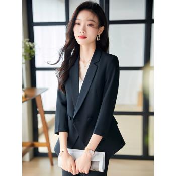 職業西裝套裝女2025新款小個子休閑氣質女神範職場工作服西服外套