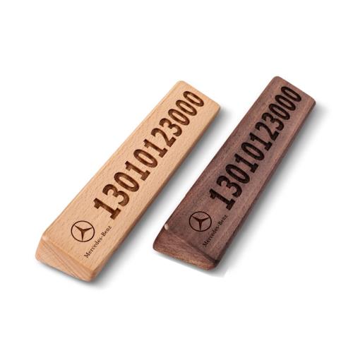 奔馳臨時停車號碼牌移車牌E300L車內飾GLC C260L木質挪車電話牌