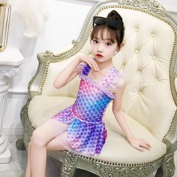 美人魚衣服兒童魚尾尾巴公主裙子泳衣 小女童彩色美人魚的衣服套
