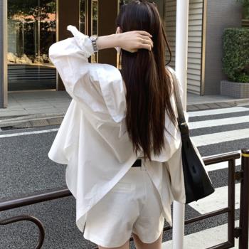 chic韓國新款設計感寬松長袖襯衫