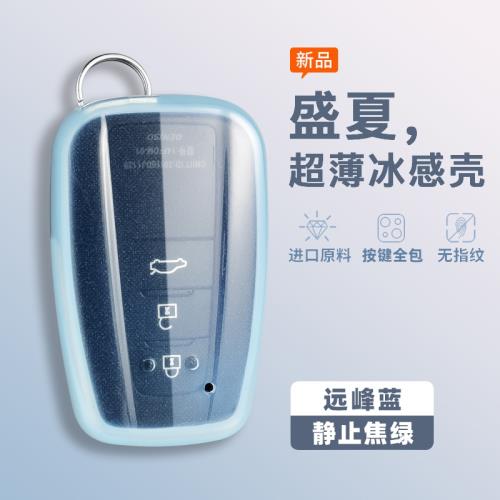 適用豐田卡羅拉鑰匙套凱美瑞雷凌亞洲龍威漢蘭達榮放chr殼扣包男
