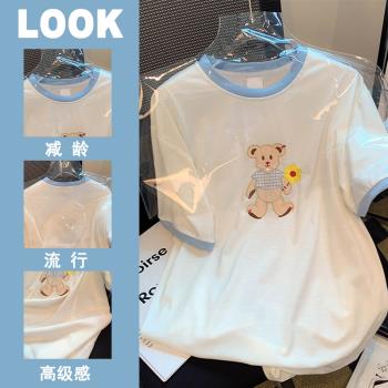 國際大牌尾單韓版寬松小熊T恤