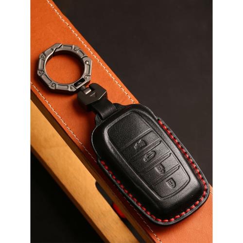 專用23款豐田坦途鑰匙套酷路澤gr22款紅杉車鎖匙扣包殼新款lc300