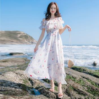 溫柔夏季雪紡仙女度假連衣裙