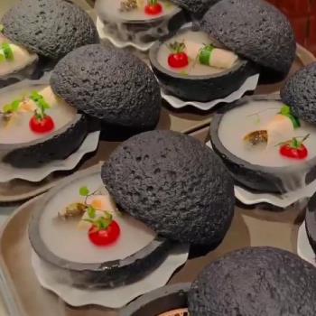 抖音網紅星球碗分子料理創意仿火山石球盤位圓形熏盅干冰特色餐具
