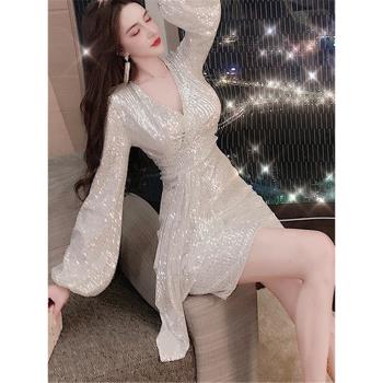 2023年秋季聚會小禮服名媛亮片