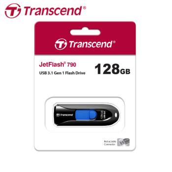 【現貨免運】Transcend 創見 JetFlash 790 128GB USB 3.1 伸縮 隨身碟