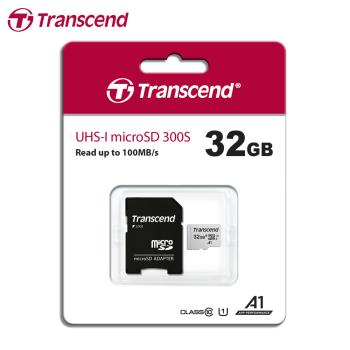 【現貨免運】Transcend 創見 300S microSD 32GB 記憶卡 附轉卡