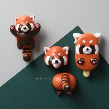 2024新款 北京動物園小熊貓冰箱貼磁貼 吸鐵石裝飾貼磁鐵立體卡通