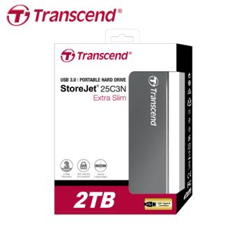 【現貨免運】Transcend 創見 StoreJet 25C3N 2TB 2.5吋 外接式硬碟 鋁合金設計