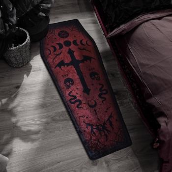 壞血統原創血腥瑪麗地毯暗黑哥特棺木地墊五芒星吸血鬼女巫風裝飾